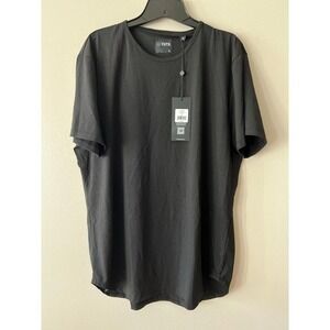 Cuts Clothing Men's Black AO Curve Hem Tee XL NWT
